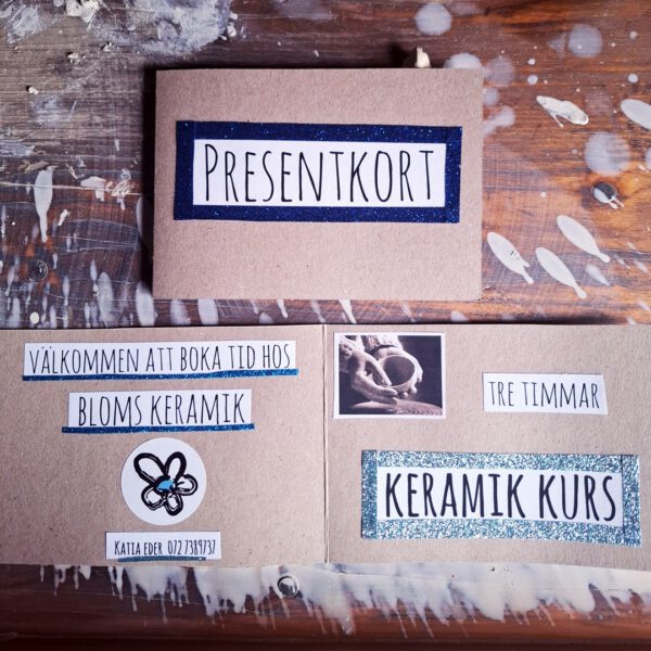 Presentkort - keramik-kurs